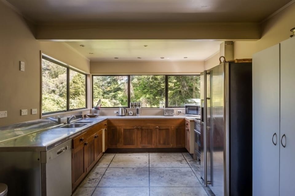 .Large Kitchen with everything you need for a large group .
