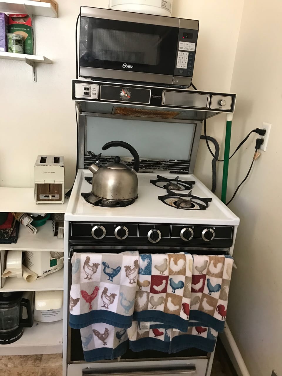 Stove, oven, microwave, toaster, etc