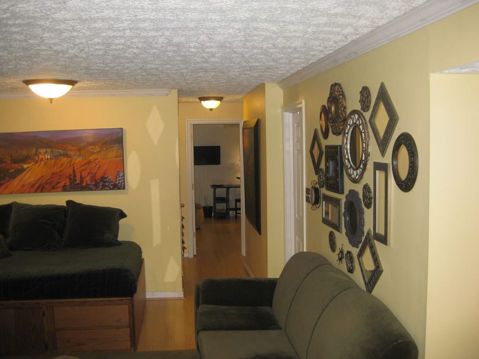 View from family room into bedroom.