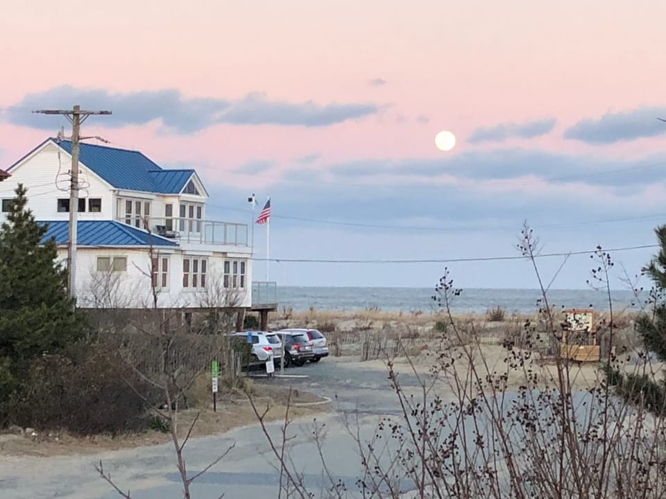 Full Moon -Looking at ocean from front porch