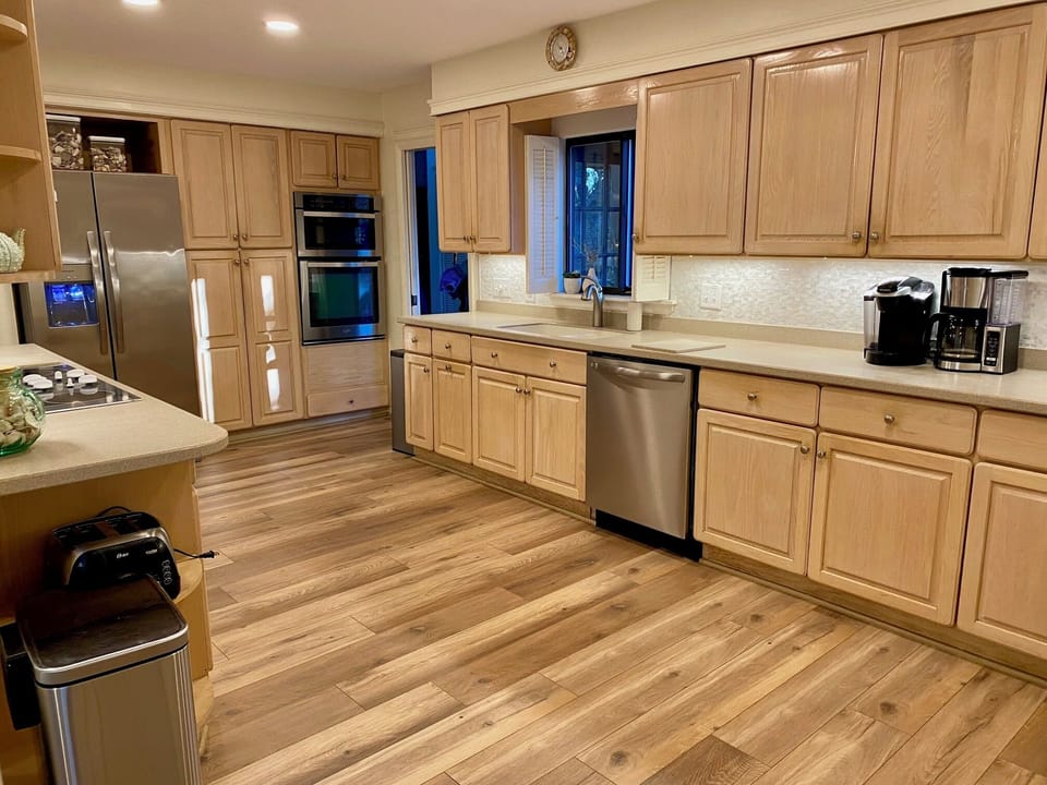 Huge kitchen fully equipped for all of your cooking needs.