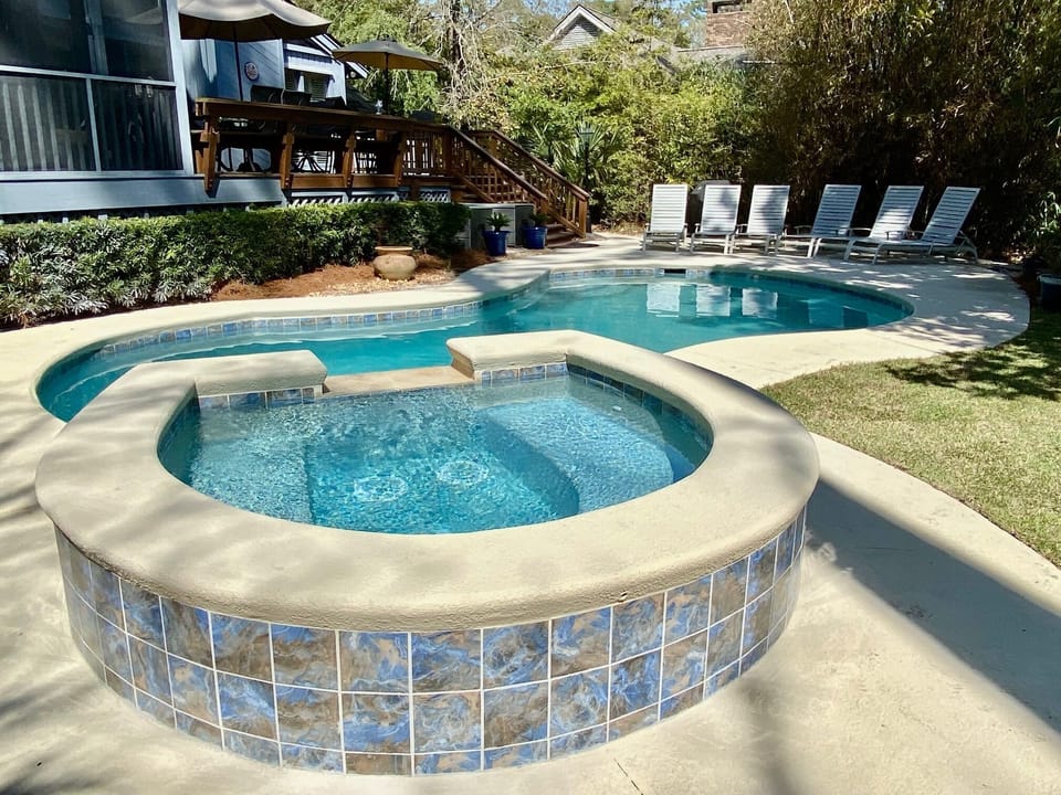 Sit, chat and unwind in our heated spa.  