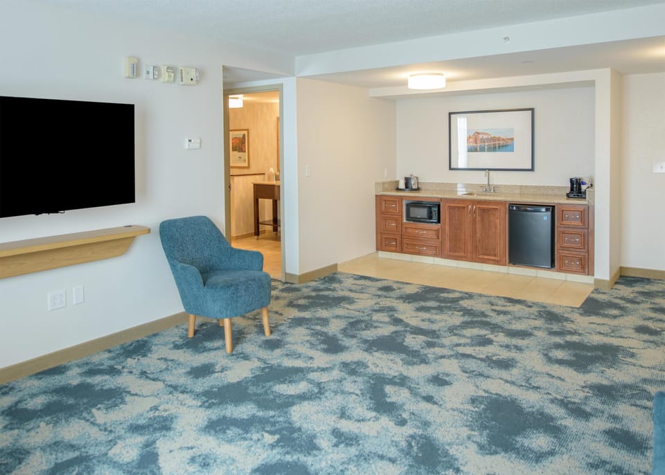Suite, 1 King Bed with Sofa bed, Accessible, Bathtub (Mobility & Hearing) | Minibar