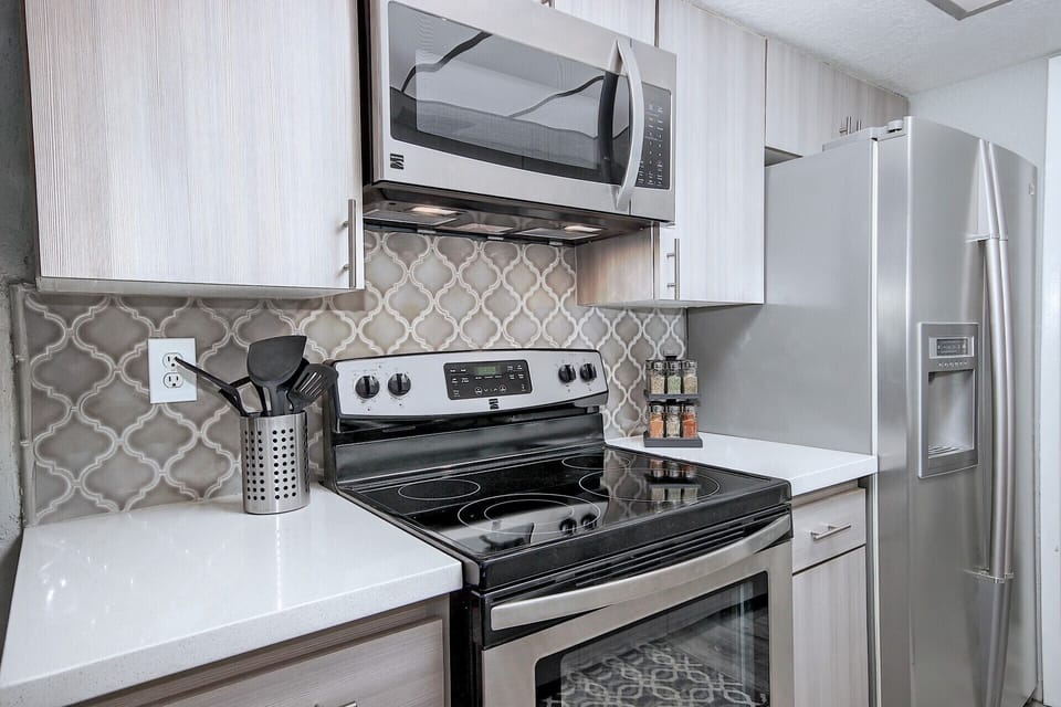 Kitchen with new Stainless appliances
