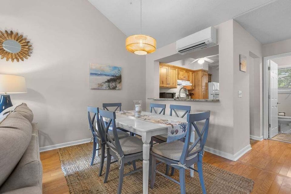 Dining table with seating for 6