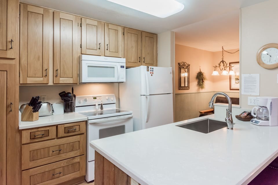 Fully Equipped Kitchen with Granite Counter Tops