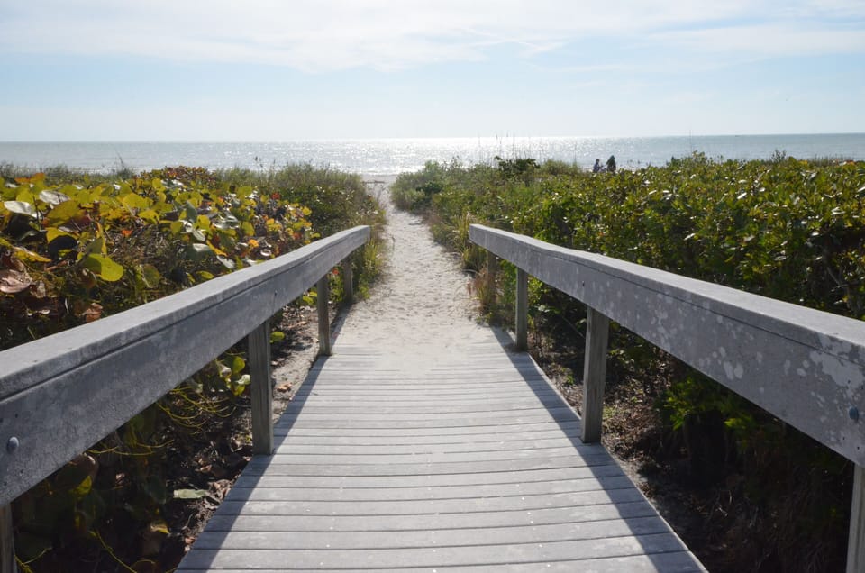 End of the walkway onto the beach