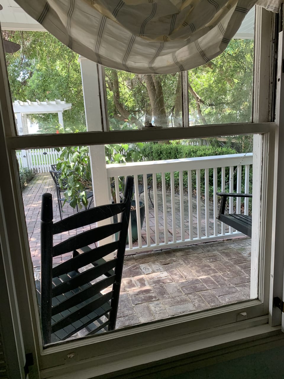 View from bedroom window
