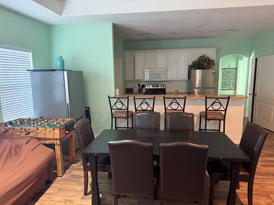New dining table onsite May16,2025. two fridges in service since 2024, 2025. 