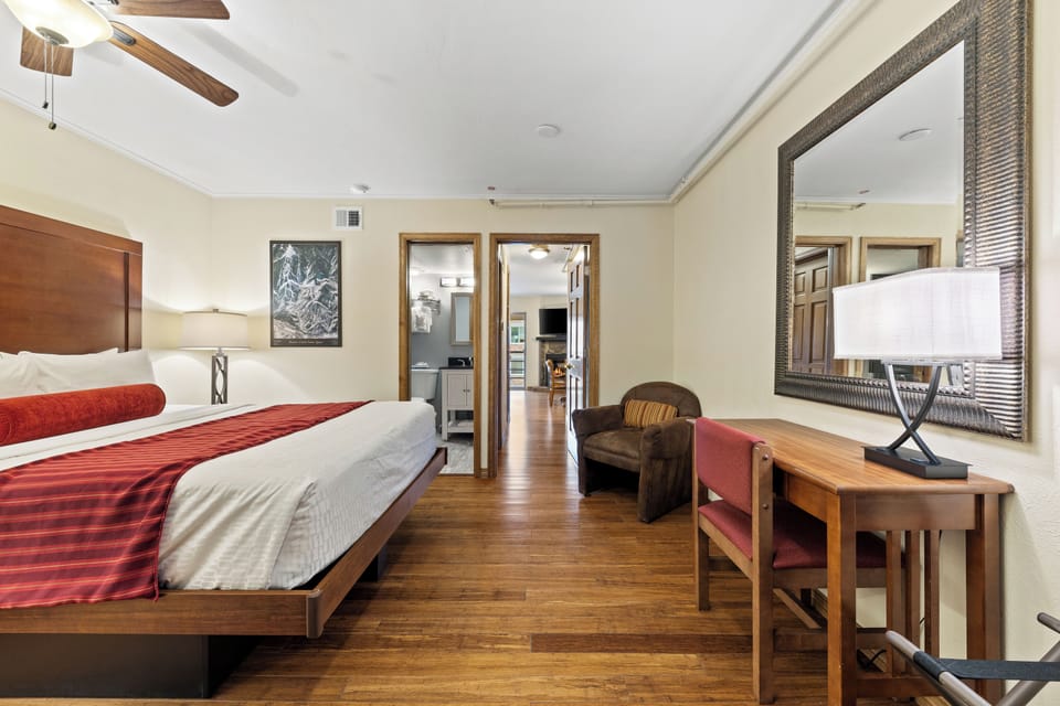 Suite, 1 Bedroom | 1 bedroom, in-room safe, blackout drapes, iron/ironing board