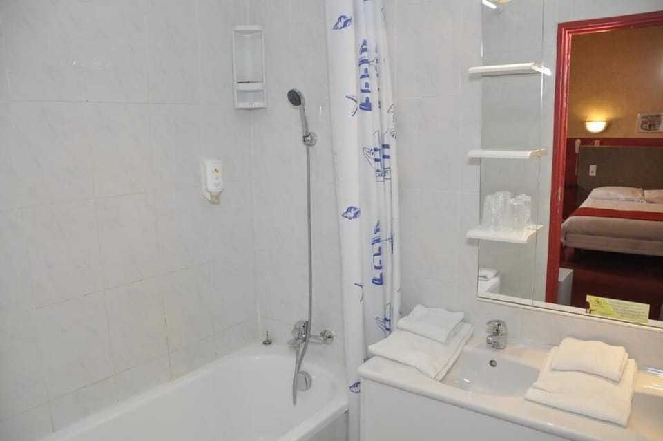 Hair dryer, towels