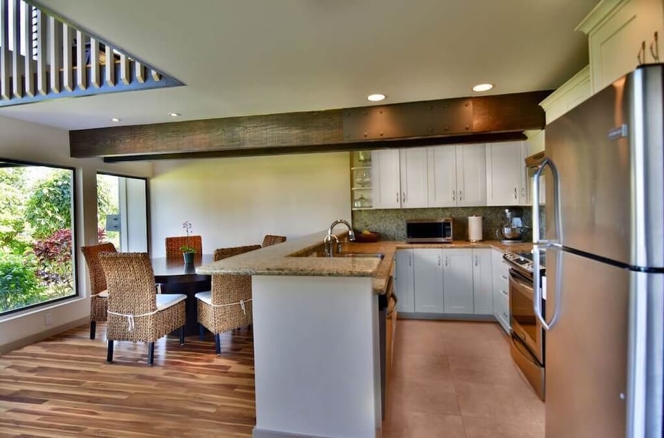 Open Kitchen with Garden Views