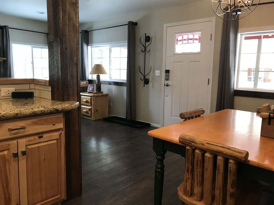 Kitchen, Dining & Living open concept space