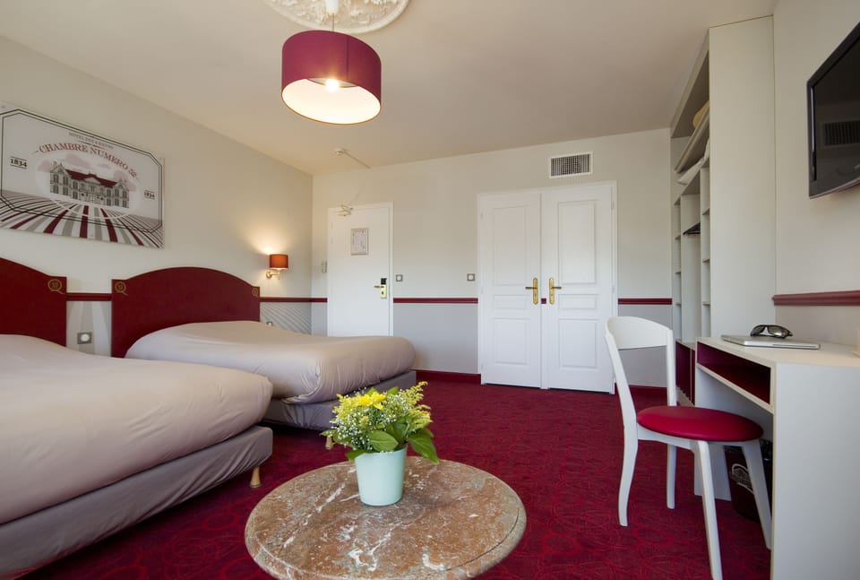 Deluxe Double Room | Premium bedding, desk, soundproofing, iron/ironing board