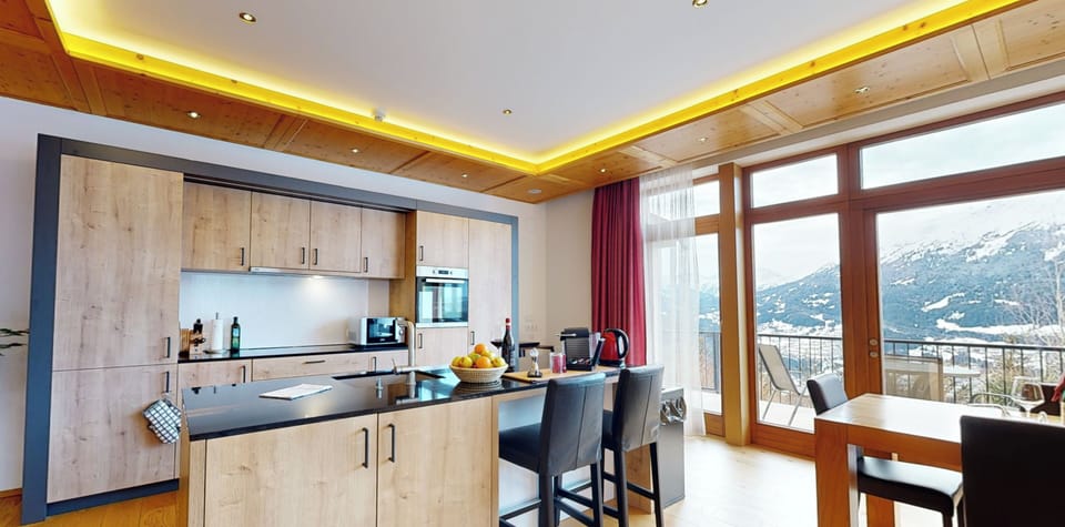 Deluxe Apartment, 3 Bedrooms, Terrace, Mountain View | Private kitchen | Espresso maker