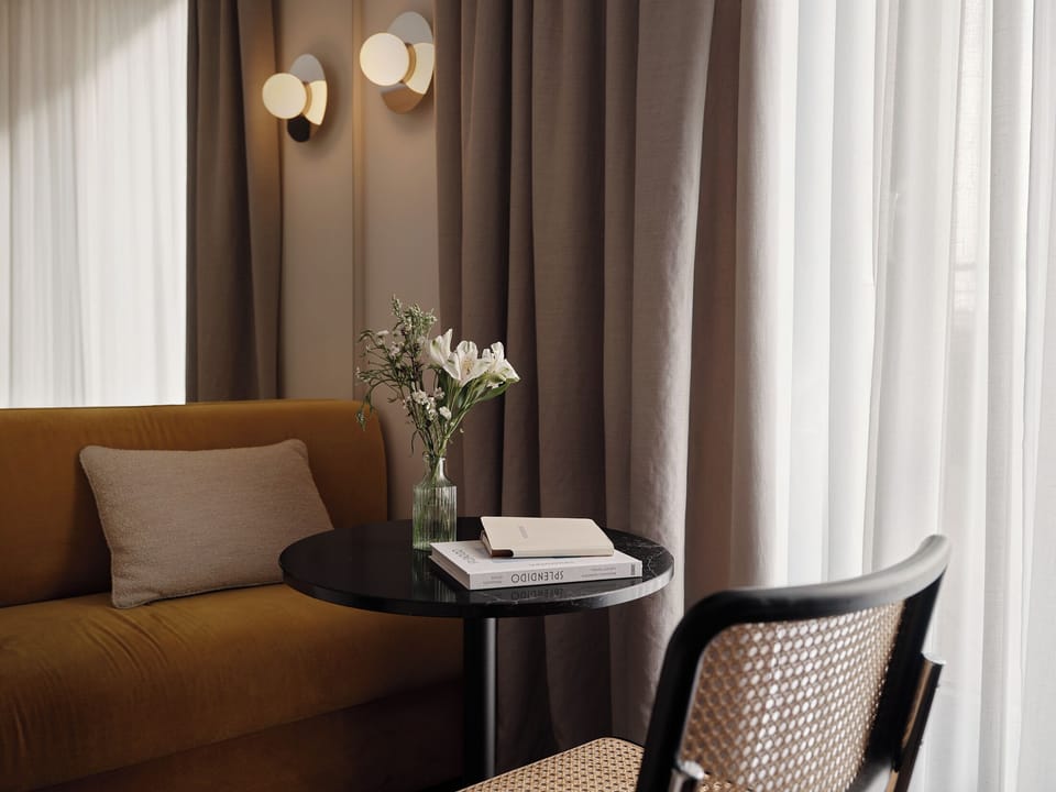 Terrace Room | Hypo-allergenic bedding, in-room safe, laptop workspace, blackout drapes