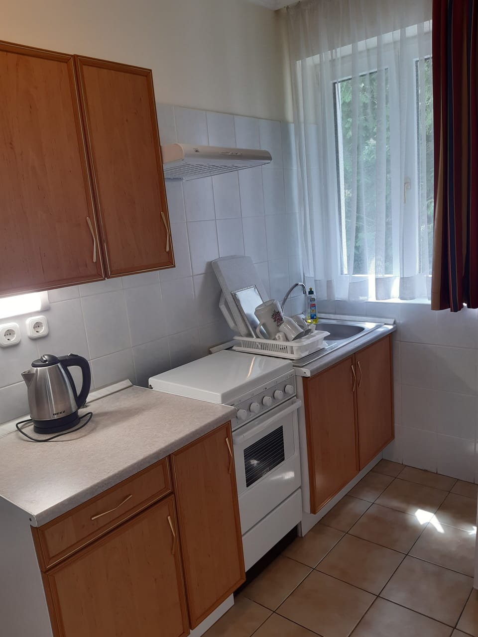 Deluxe Apartment, Balcony, Garden View (for 3 people with air conditioning) | Private kitchen | Fridge, coffee/tea maker