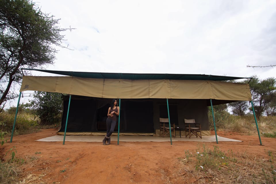 Tent | Blackout drapes, rollaway beds, bed sheets