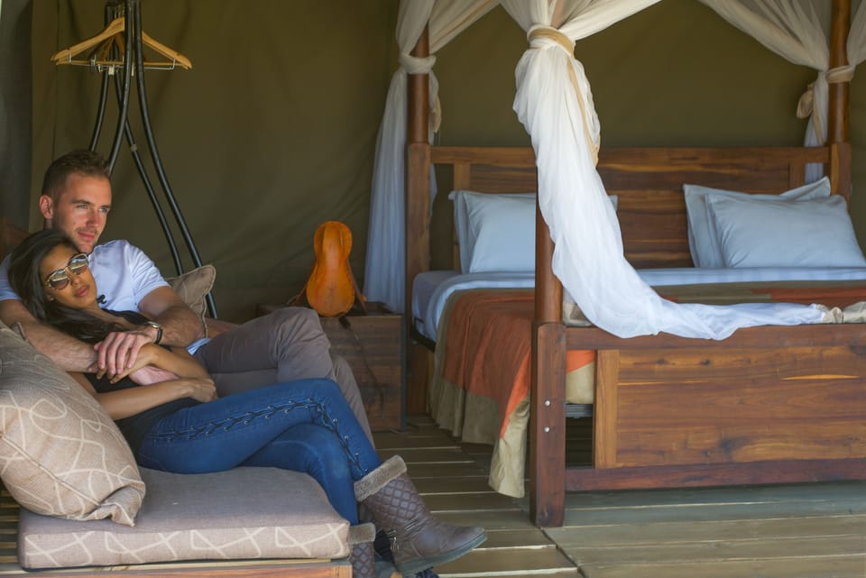 Tent | Blackout drapes, rollaway beds, bed sheets