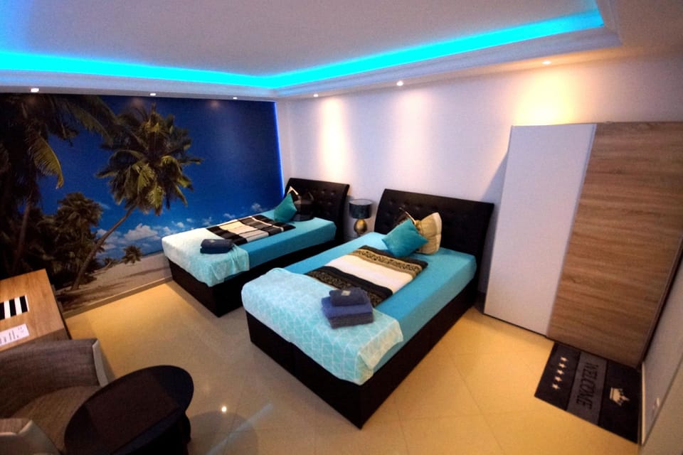 Twin Room (1R) | Living area | Flat-screen TV