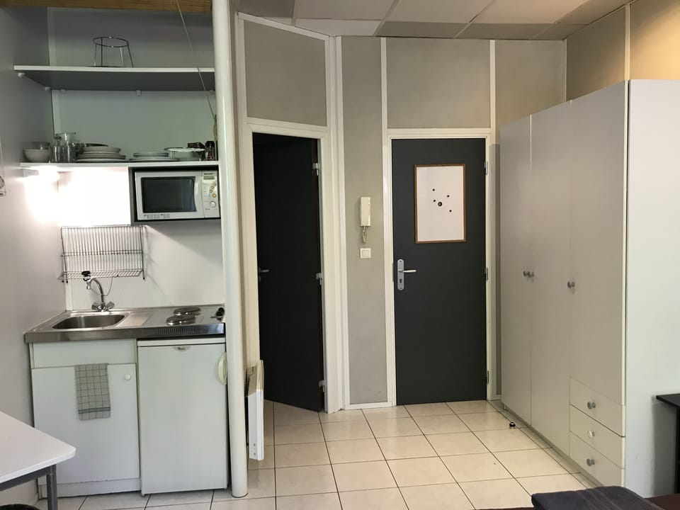 Basic Studio, 1 Bedroom | Private kitchenette | Fridge, microwave, stovetop, coffee/tea maker