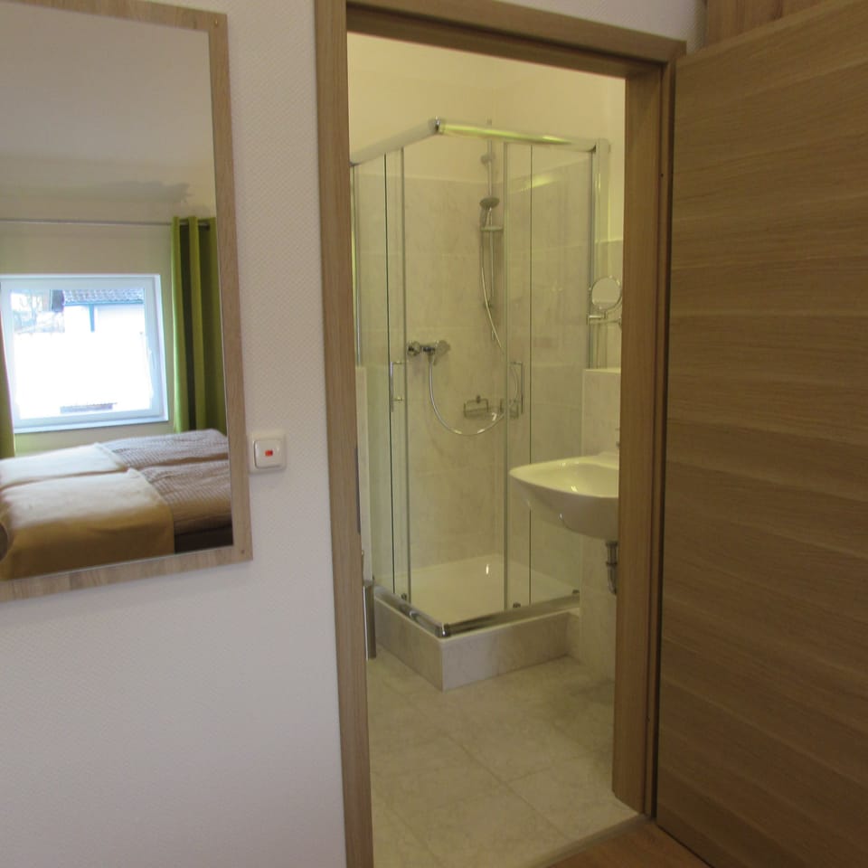 Comfort Double Room Single Use, 1 King Bed, Refrigerator & Microwave | Bathroom | Hair dryer, towels