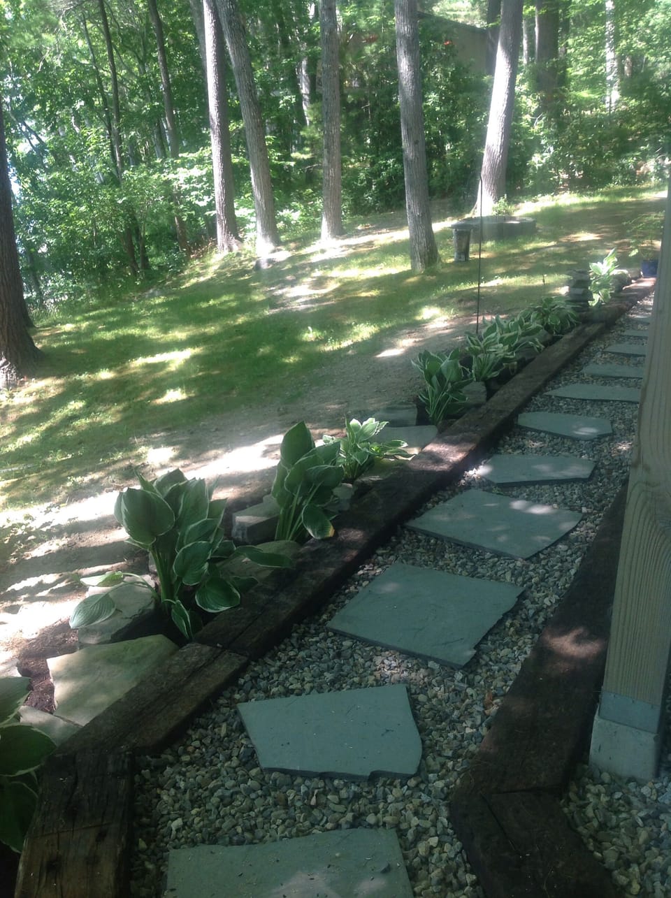 Almost there. Pathway down.  