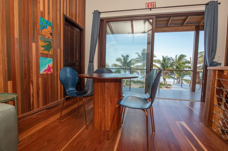 Upstairs Living area with game table.