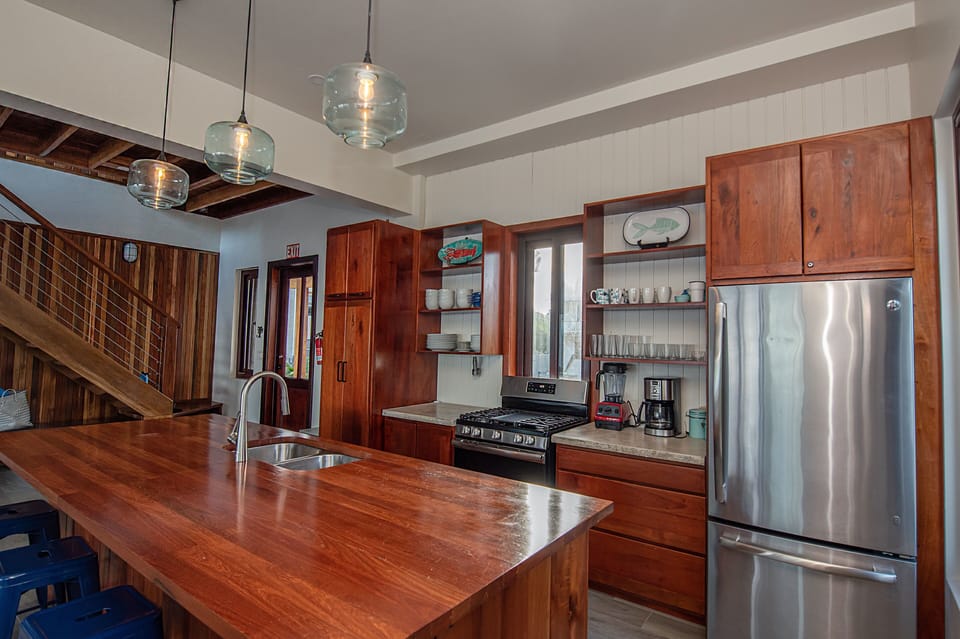 Fully stocked kitchen.  You can cook or have our in-house cook do it for you!  