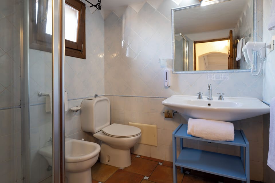 Shower, rainfall showerhead, hair dryer, bidet