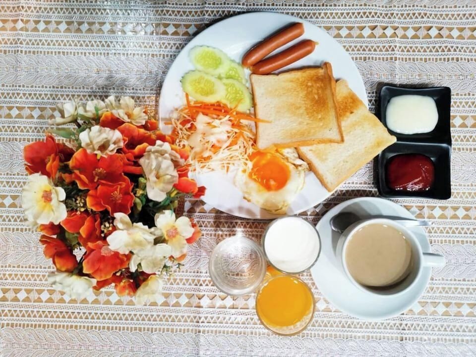 Daily self-serve breakfast for a fee