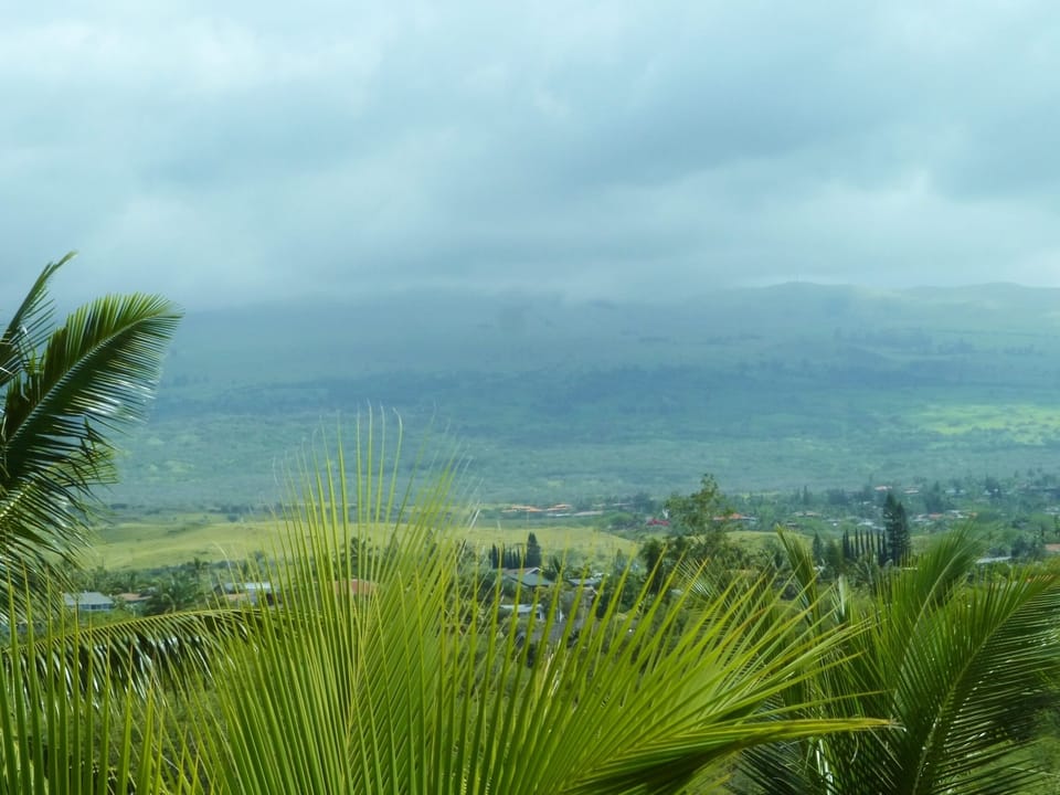 View of Haleakala from the lanai.