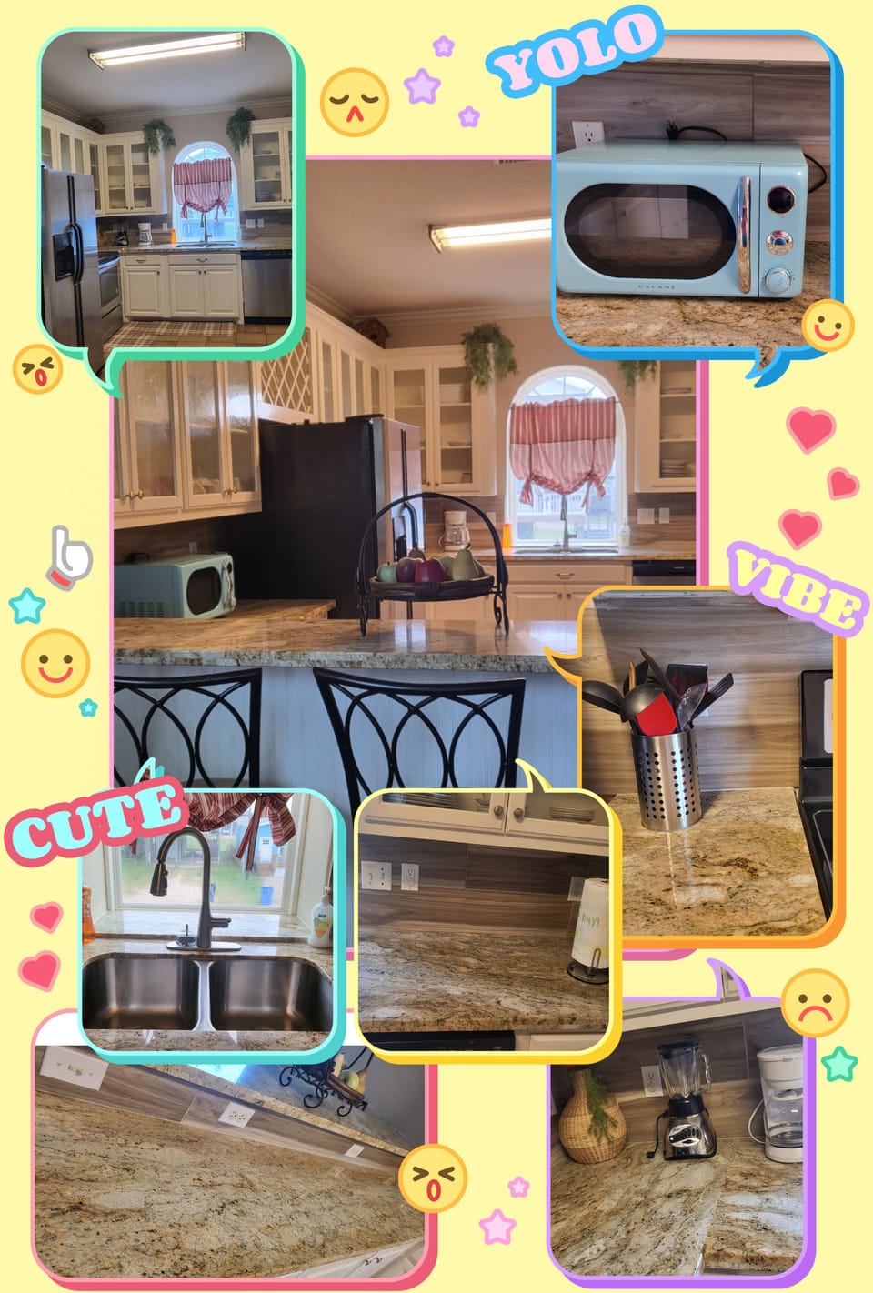 New counter for kitchen counter installed May 2023!