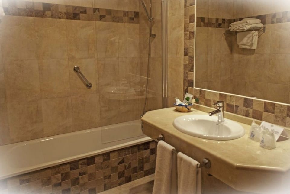 Free toiletries, hair dryer, towels