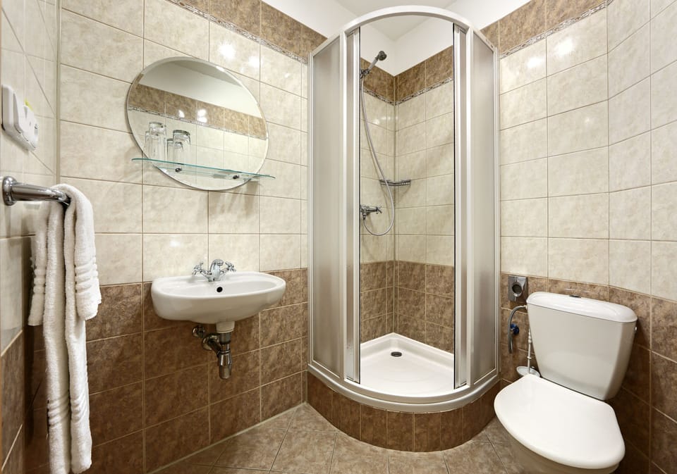 Free toiletries, hair dryer, towels, soap