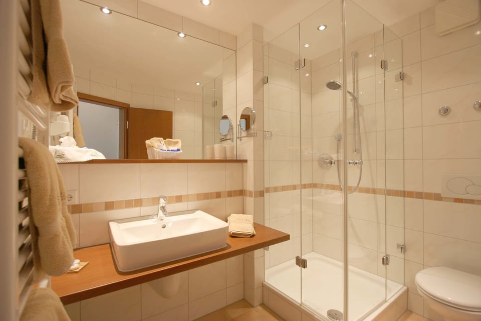 Free toiletries, hair dryer, towels