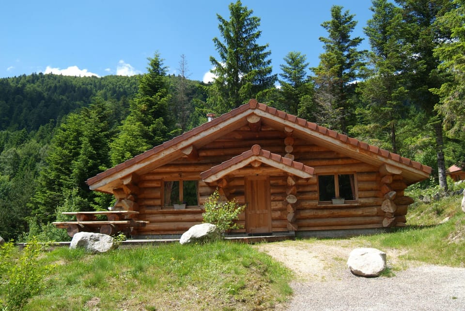 Chalet en rondin terrasse Vosges