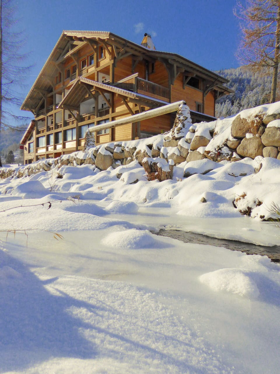 Façade réception location appartements chalets La Bresse Vosges