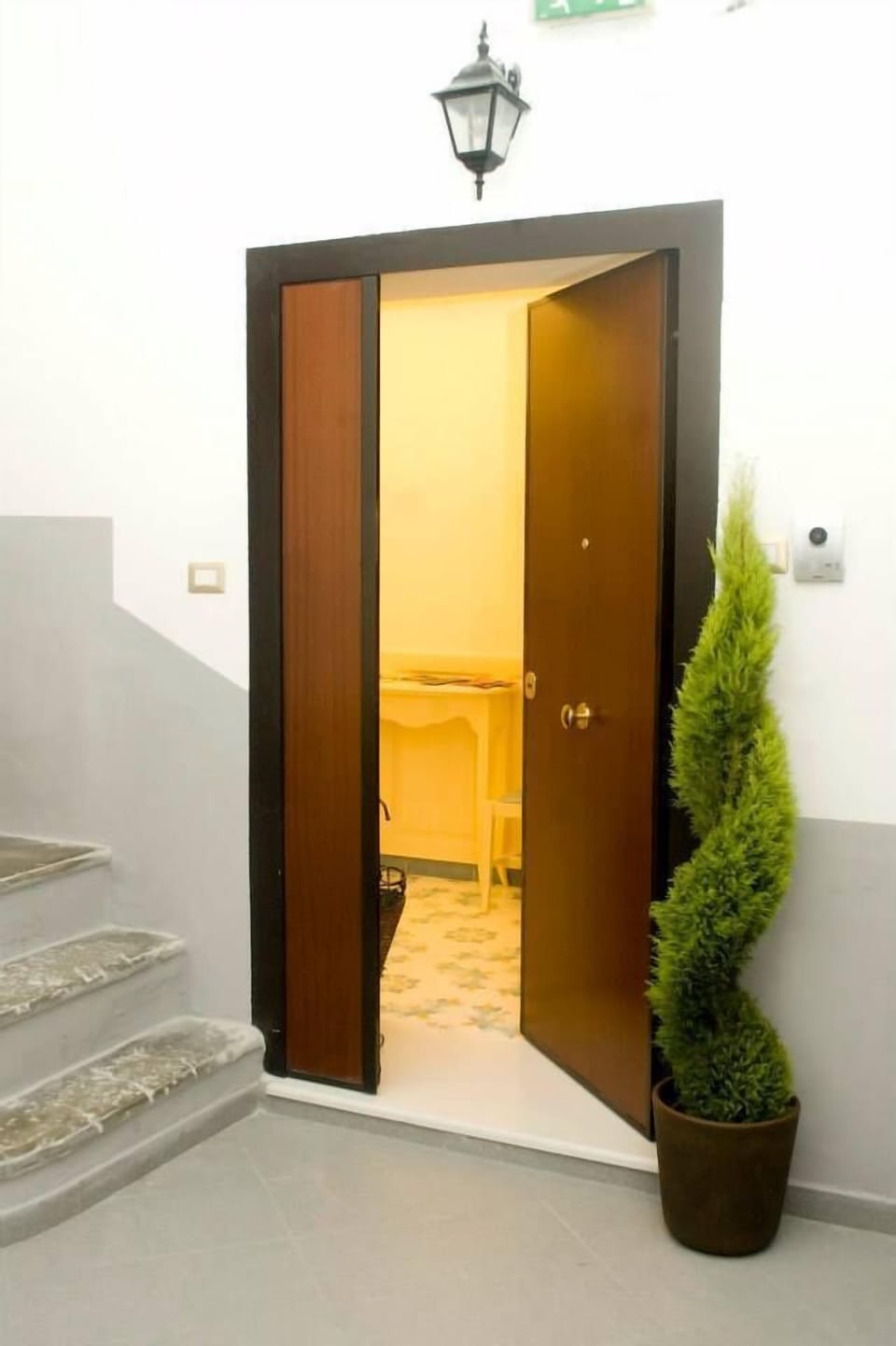 Interior entrance