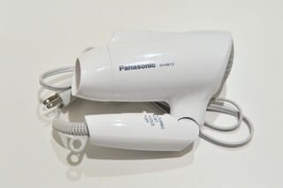 Shower, hair dryer, slippers, electronic bidet