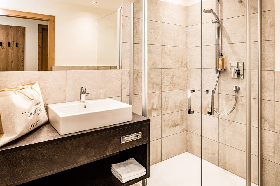 Free toiletries, hair dryer, bathrobes, slippers