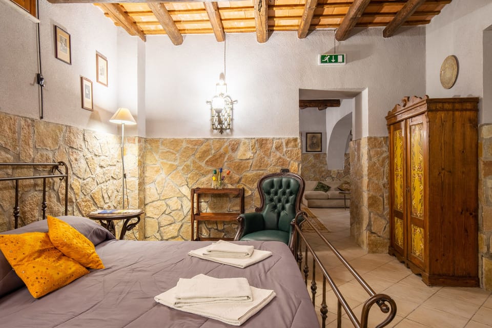 Family Apartment, 1 Bedroom, Courtyard View | Desk, laptop workspace, free WiFi