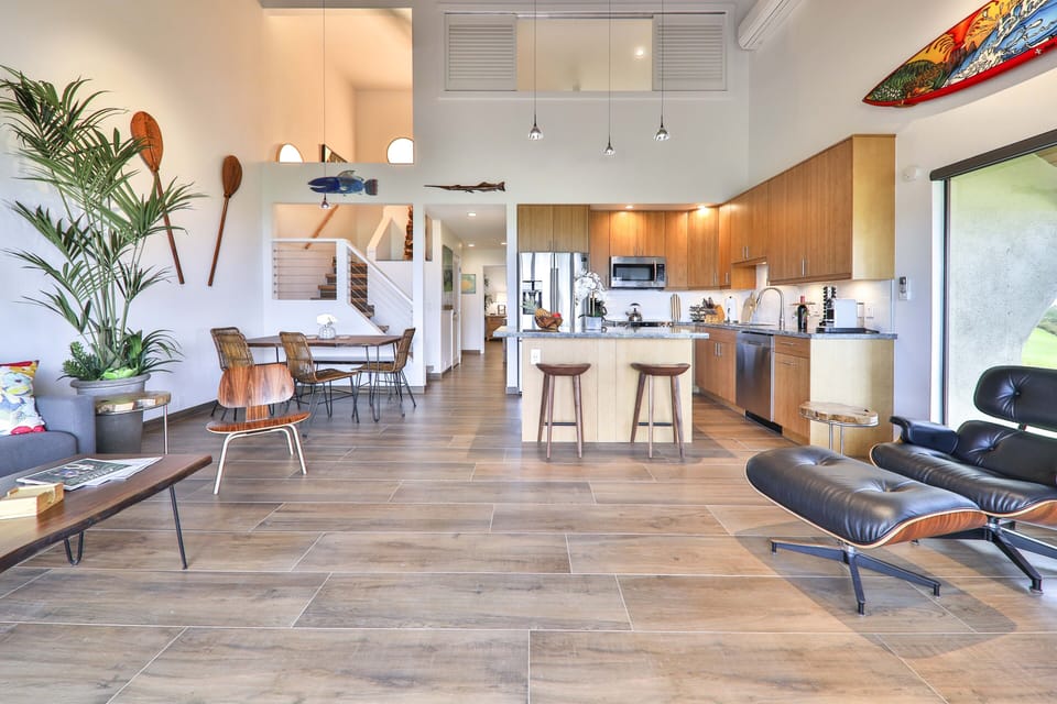 Living room and kitchen 