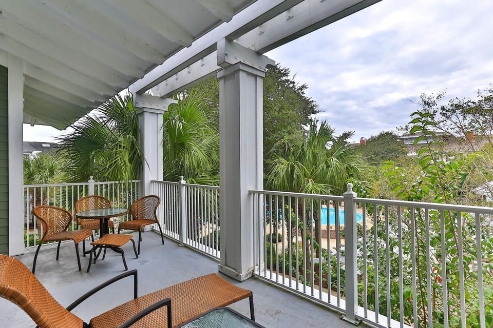 Balcony Seating With Pool View