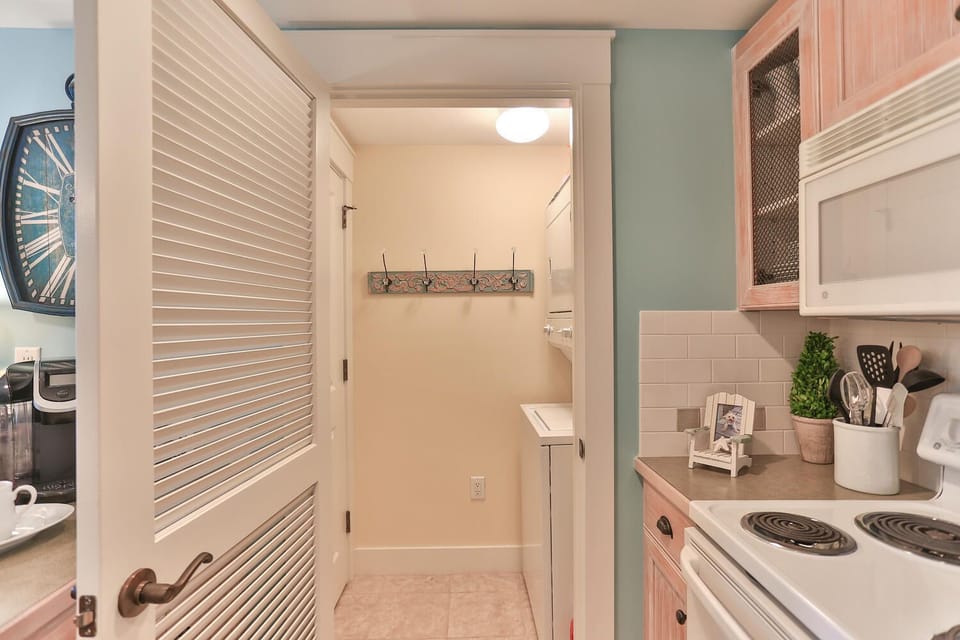 Fully Equipped Kitchen And Laundry Room