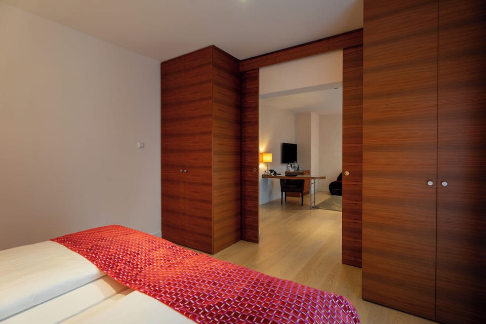 Superior Suite (Street view) | Hypo-allergenic bedding, pillowtop beds, minibar, in-room safe