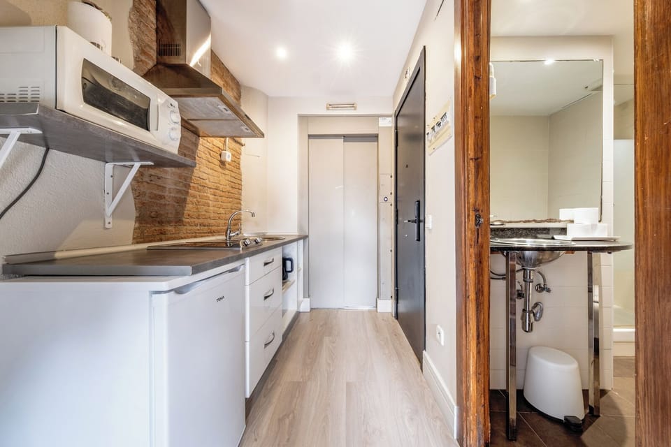 Superior Studio, Kitchenette | Private kitchen | Fridge, microwave, stovetop, coffee/tea maker