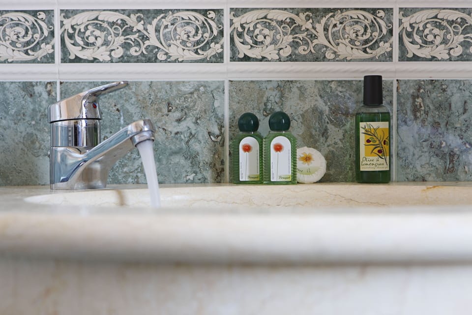 Free toiletries, hair dryer, slippers, bidet