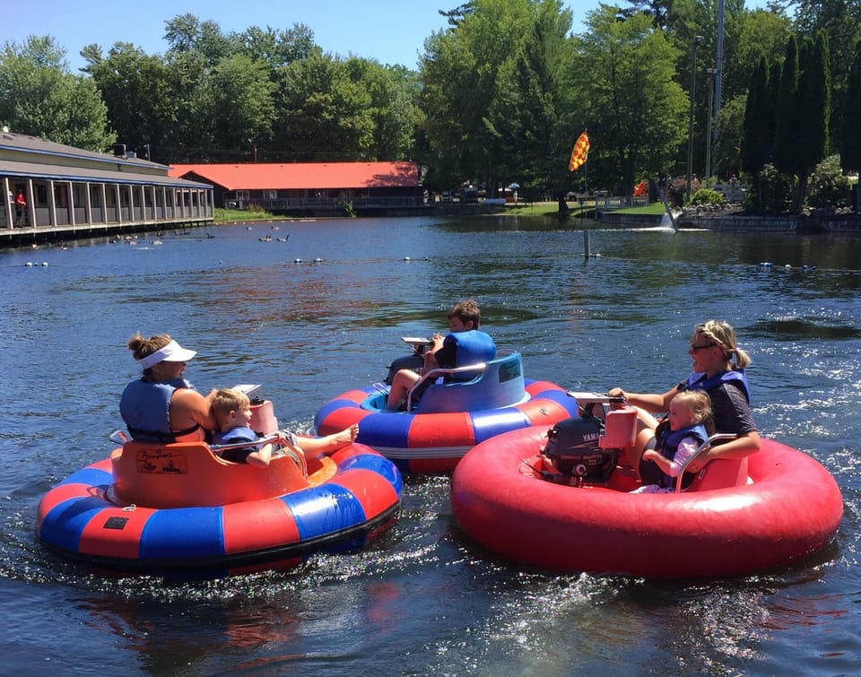 Water bumper boats at Craig's Cruisers.