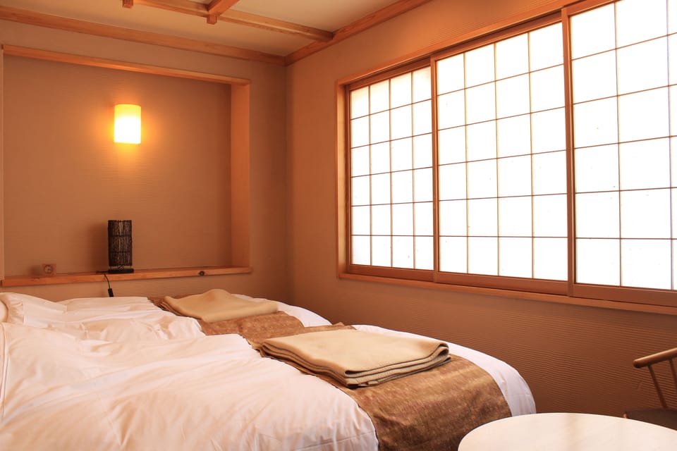Western-style Room Twin With Unit Bath + Barrier-free Toilet..20sqm, Non-smoking | Down comforters, in-room safe, free WiFi, bed sheets